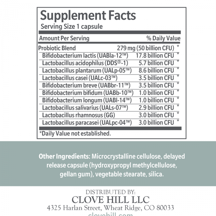 Clove Hill Clear Skin Probiotic-10 (30 caps)